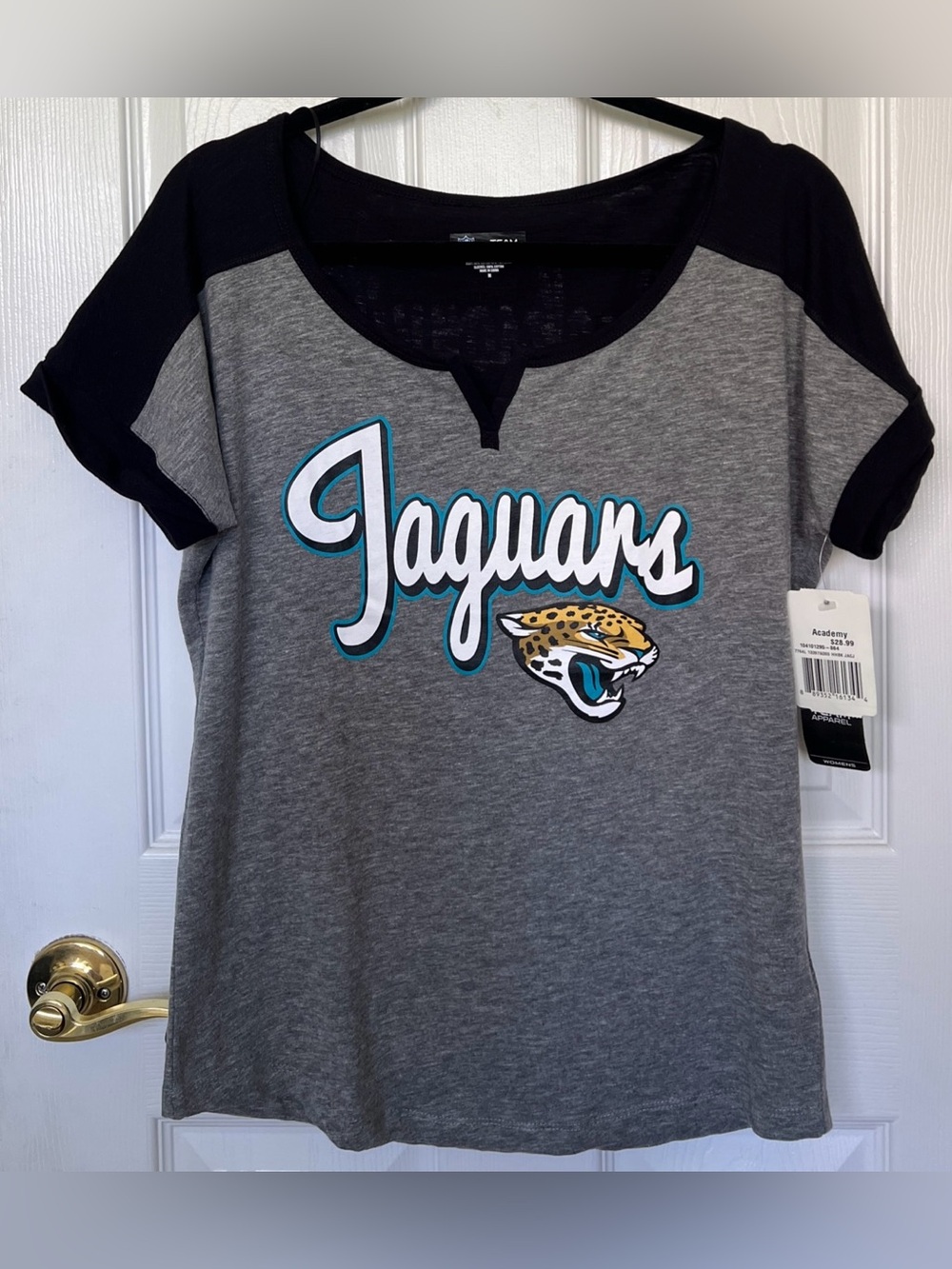 NWT Jacksonville Jaguars Team Apparel Women’s Sz M NFL T-shirt GRAY